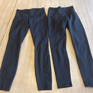 Lulu Lemon Black High-Waist Leggings Size 0
